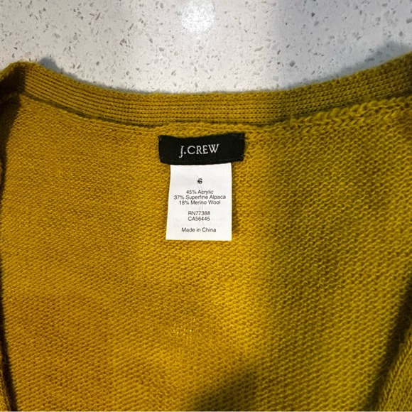 J. Crew Alpaca/Wool Mustard Knit Sweater - Picture 7 of 7